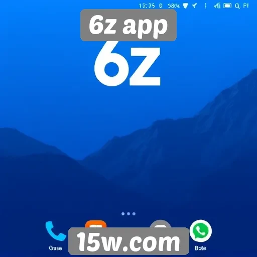 Interface do 6z app é fácil de navegar